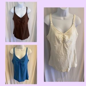 3 Bravado Designs Nursing Tank Tops Sizes 36 & 38